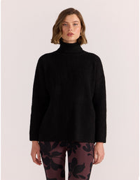 Staple the Label - Cassia Roll Neck Knit Black