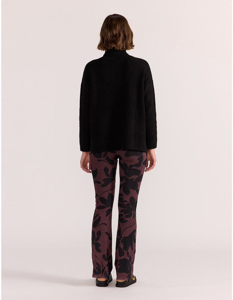 Staple the Label - Cassia Roll Neck Knit Black