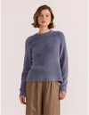 Staple the Label - Celina Cozy Knit Steel Blue