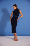 Staple the Label - Fresa Midi Knit Dress Navy