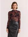Staple the Label - Olina Mesh Top Abstract Floral