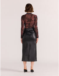 Staple the Label - Olina Mesh Top Abstract Floral
