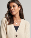 Superdry - Essential Super Soft Cardigan Ecru