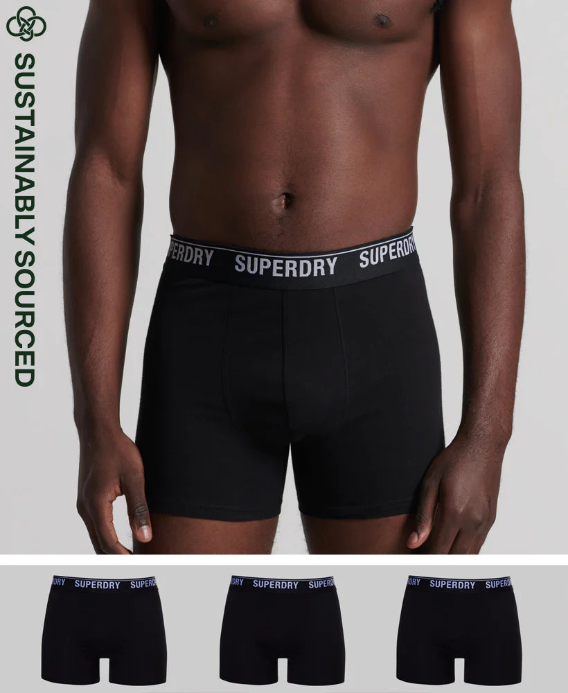 Superdry - Boxer Multi Triple Pack | Black Mix