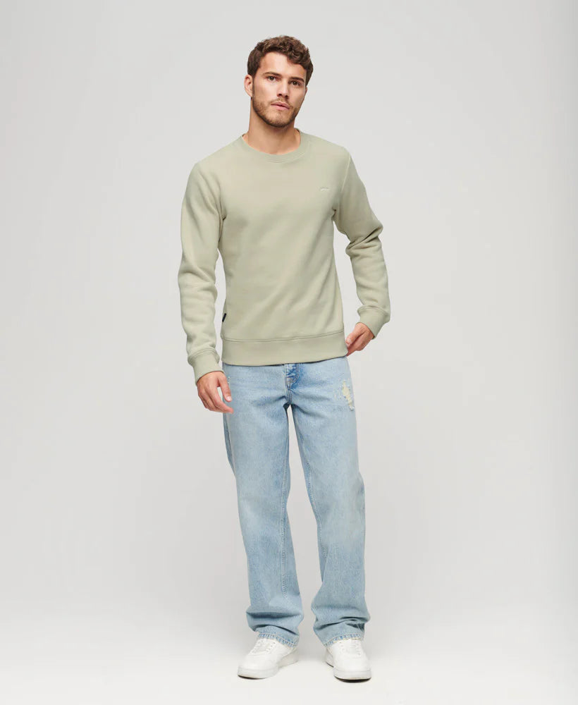 Superdry - Essential Logo Crew Sweatshirt Light Stone Beige