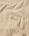 Superdry - Essential Logo Long Sleeve Top Brown Fleck m=marle