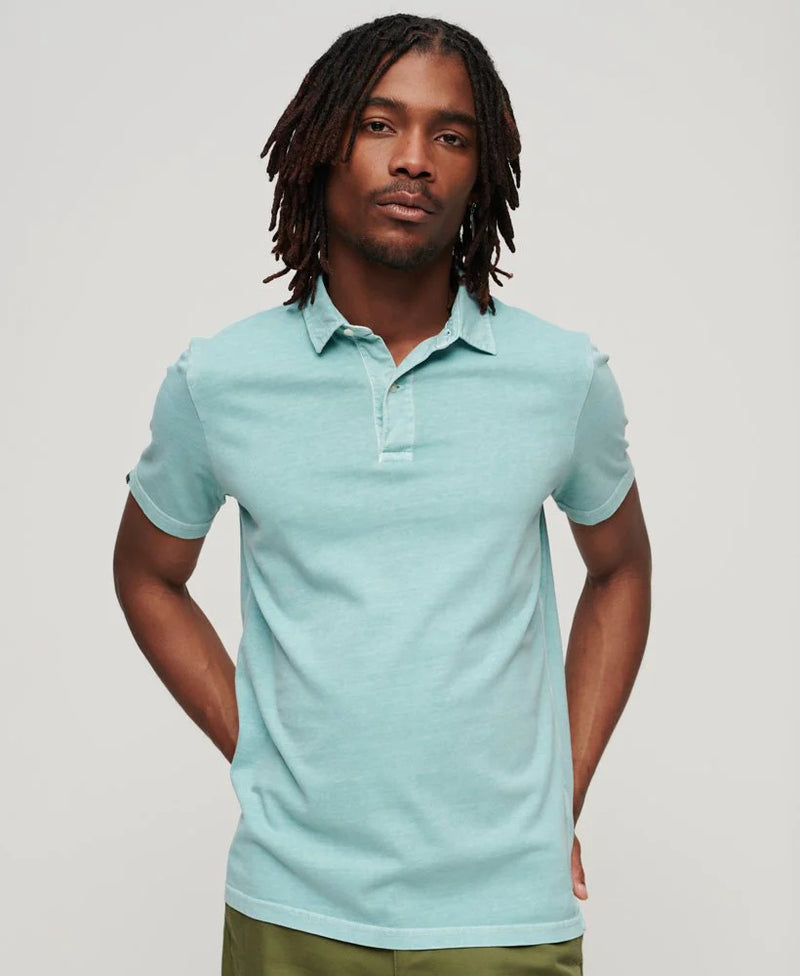 Superdry - Studios Jersey Polo Porcelain Green