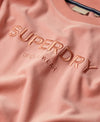 Superdry - Velour Graphic Boxy Crew Sweatshirt Orange