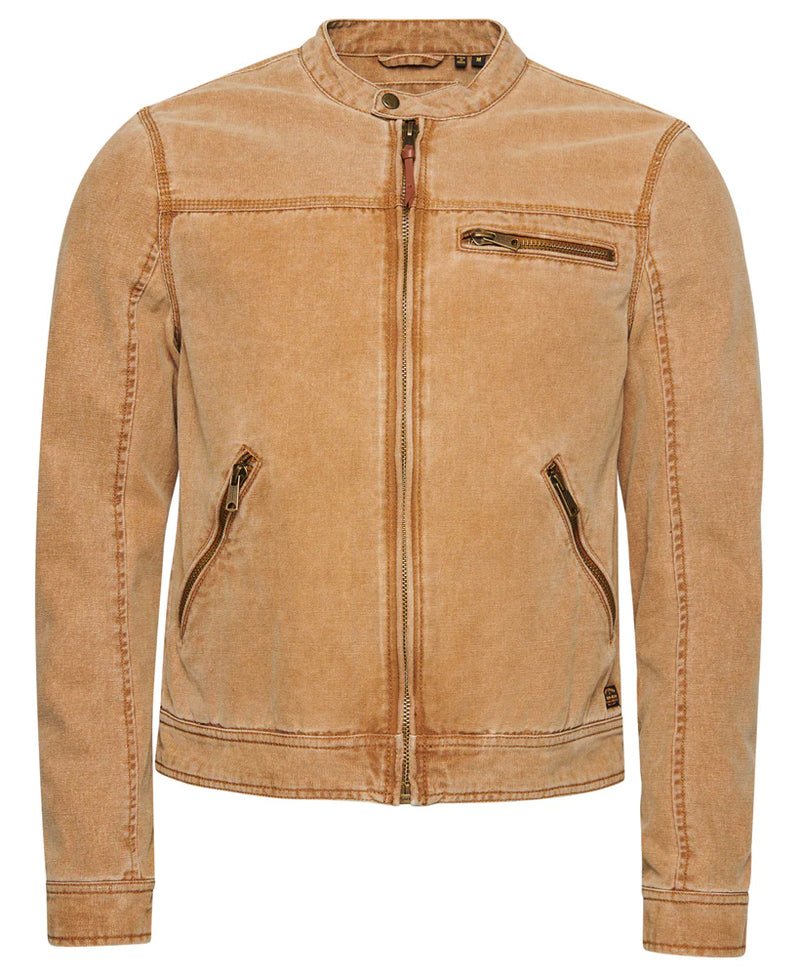 Superdry - Vintage Canvas Racer Jacket Tobacco Brown