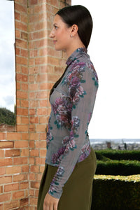 Trelise Cooper - Neck of the Woods Top Charcoal Floral