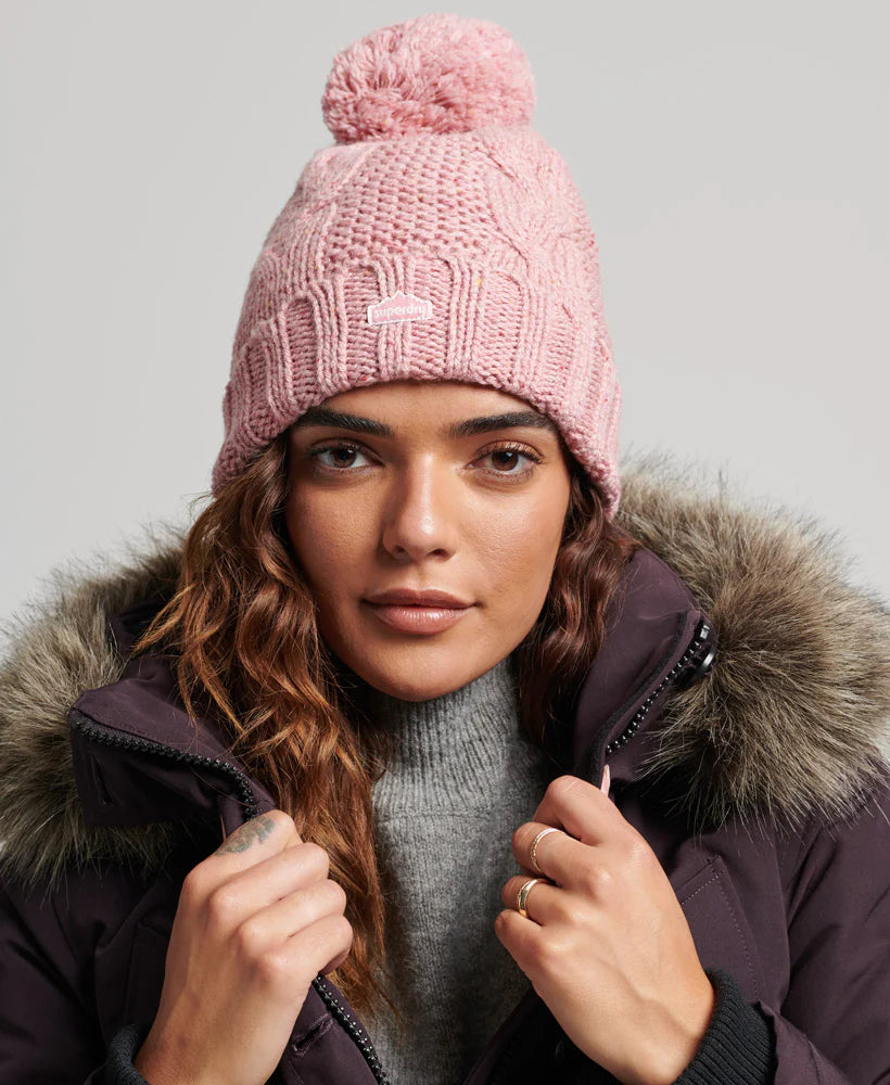 Superdry - Vintage Cable Knit Beanie Assorted Colours
