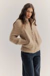 World of Nomads - Felix Zip Cardigan Latte