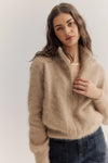 World of Nomads - Felix Zip Cardigan Latte