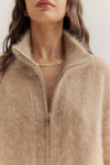 World of Nomads - Felix Zip Cardigan Latte
