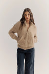 World of Nomads - Felix Zip Cardigan Latte