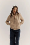 World of Nomads - Felix Zip Cardigan Latte