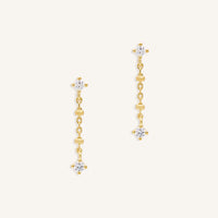 By Charlotte - I am Love and Light Chain Earrings Gold Vermeil