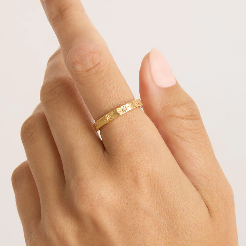 By Charlotte - Stardust Ring Gold Vermeil
