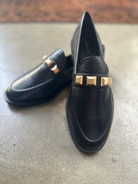 Sempre Di - Black Studded Loafer