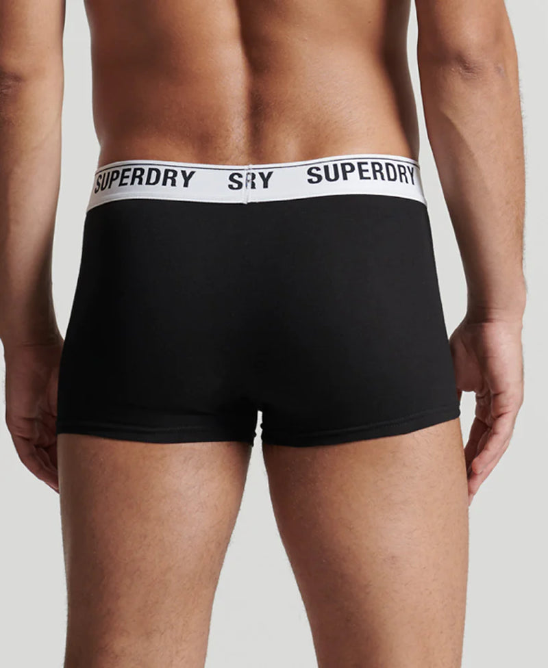 SUPERDRY - Multi Classic Trunk Triple Pack in Black/ Optic/Black