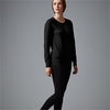 Wild South - CASHMERE COTTON CREW KNIT in Black