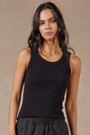 Academy Brand Womens - Essential Rib Tank Black