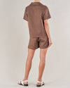 Amelius - Cancun Linen Bowling Shirt Chocolate