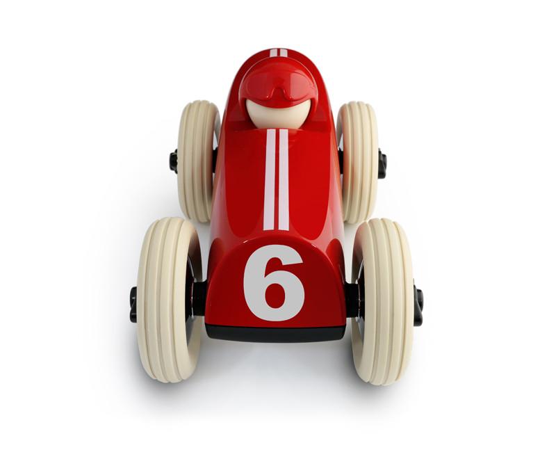playforever buck midi race car red front cream wheels