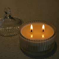 Cove Collection - Carousel Candle White/Clear Bondi