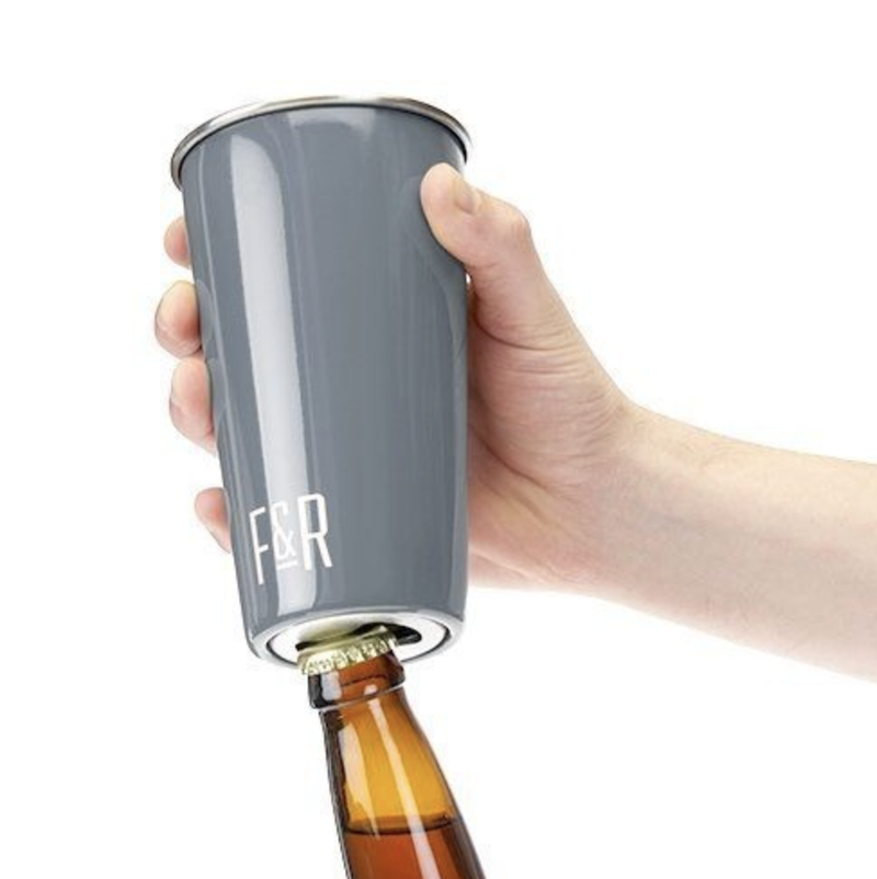 Foster & Rye - Bottle Opening Pint Cup Grey