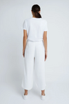 Staple the label elle crop white wide leg linen pants back