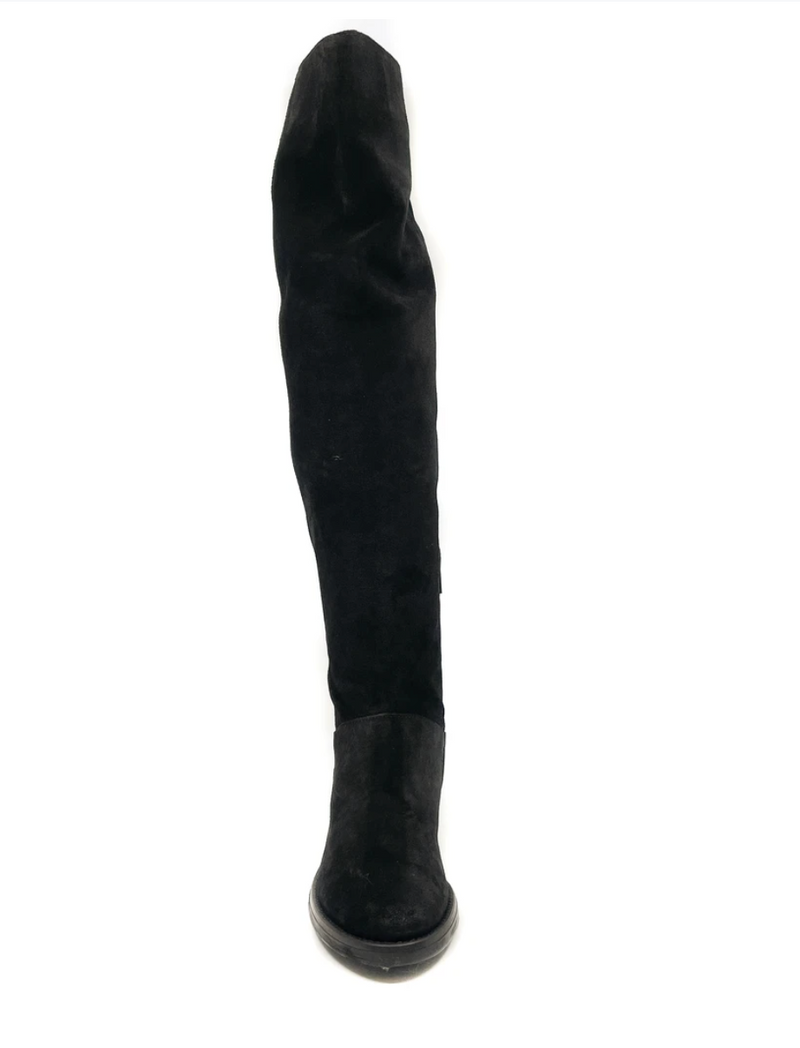 lili mill 6867 black nero suede long over the knee flat boots online at hunterminx