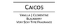 Cove Collection - Carousel Candle Black Caicos