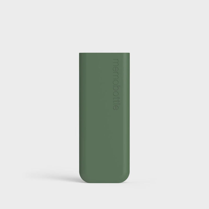 Memobottle - SLIM Silicone Sleeve - Moss Green