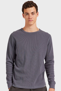 Academy brand - Workers Long Sleeve Crew in Infinity Blue