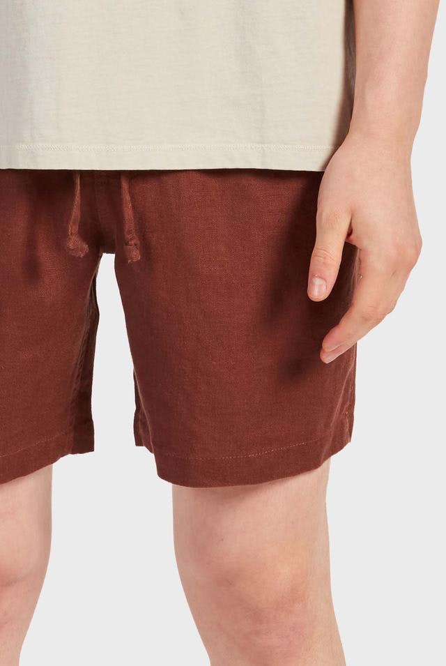 Academy Brand - Riviera Linen Short in Washed Berry