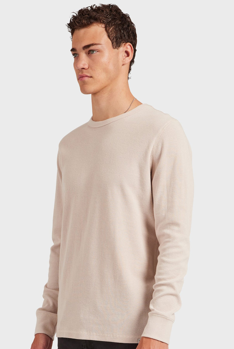 Academy brand - Workers Long Sleeve Crew in Silver