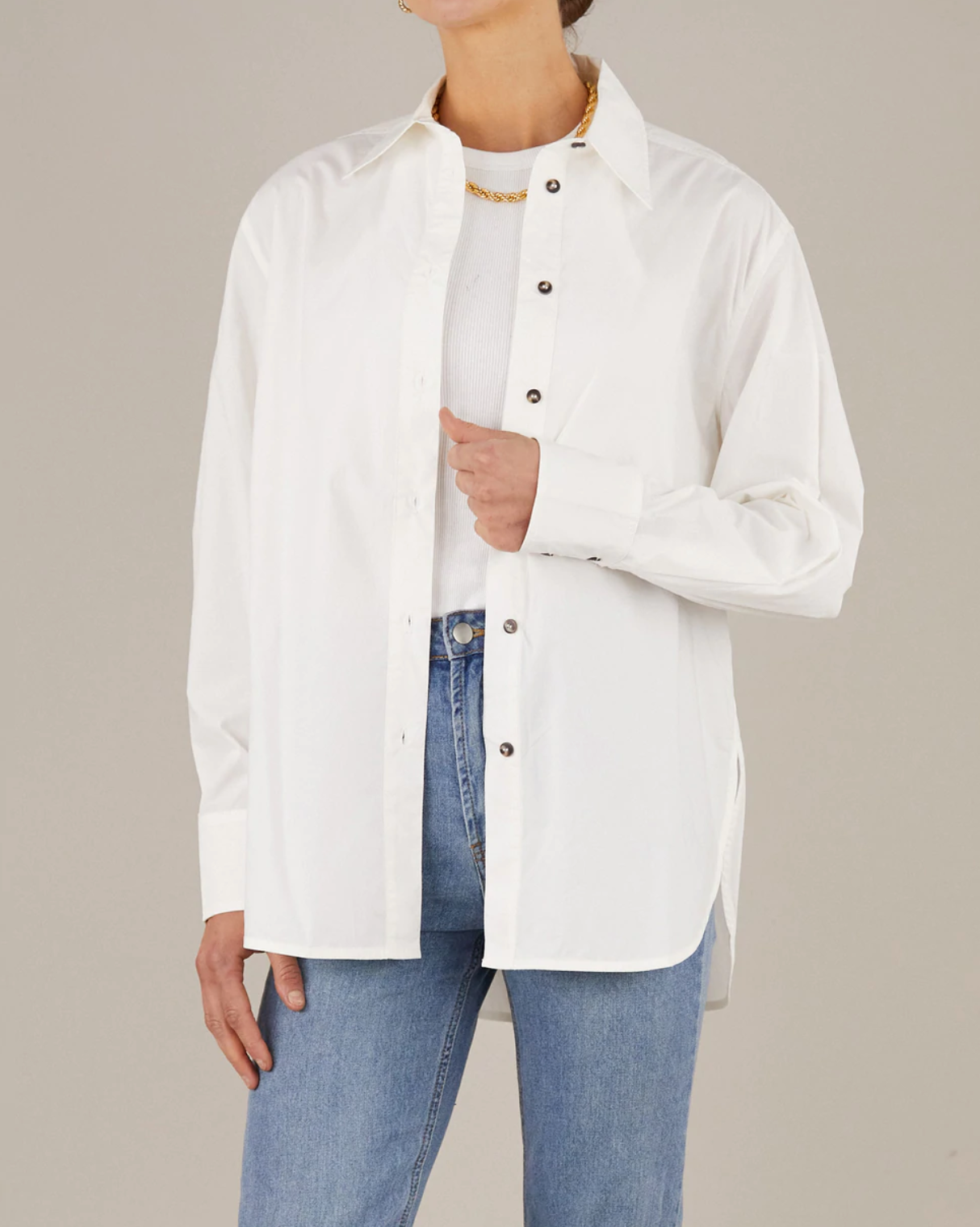 Amelius - Blythe Collared Shirt White