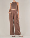 Amelius - Cancun Linen Pant Chocolate