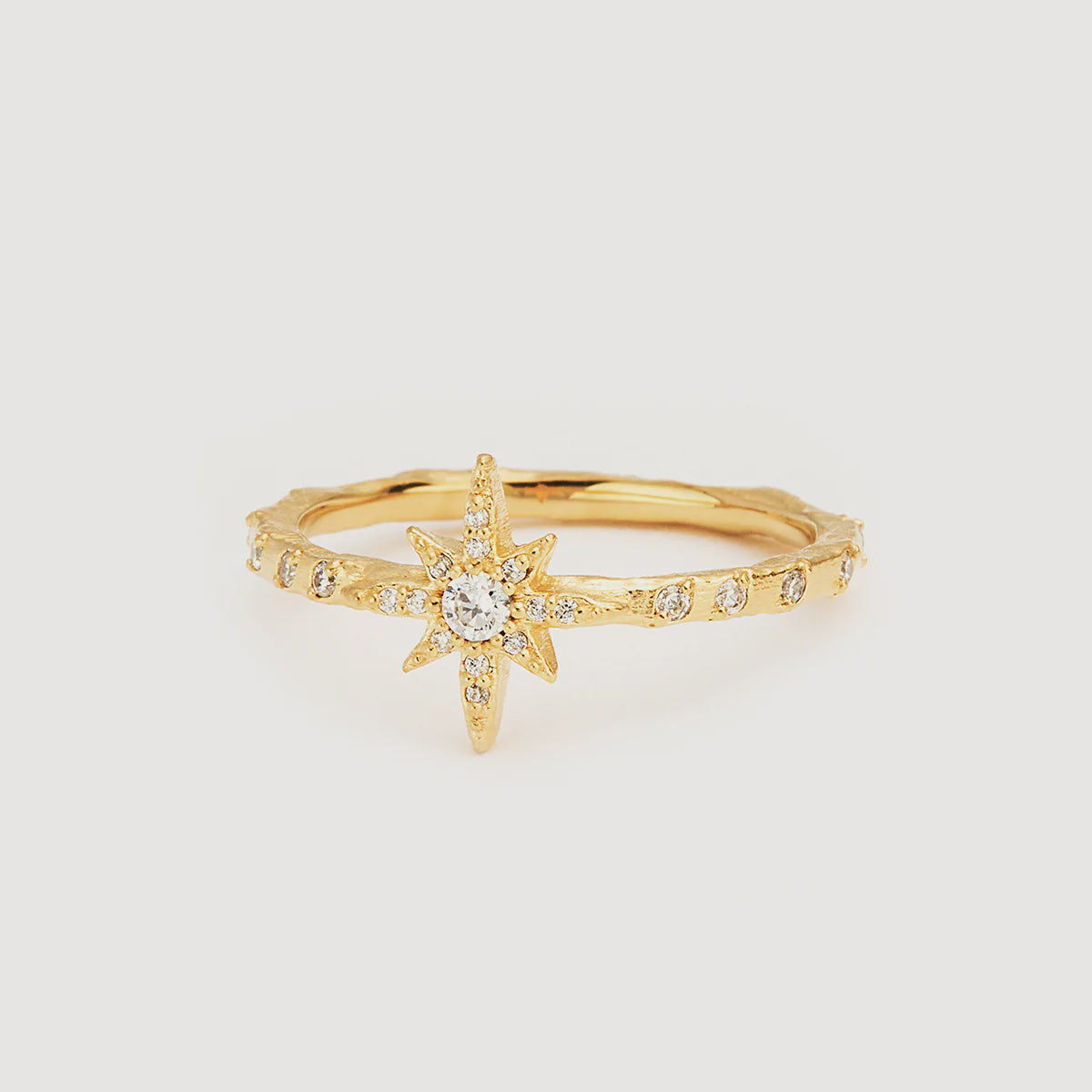 By Charlotte - Dancing in Starlight Ring Gold Vermeil
