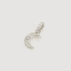 By Charlotte - Waning Crescent Pendant Charm Sterling Silver