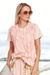 Curate by Trelise Cooper - Ruffle It Up Top Peach