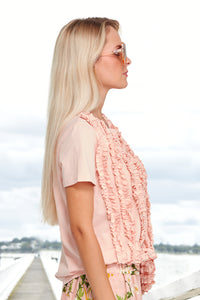 Curate by Trelise Cooper - Ruffle It Up Top Peach