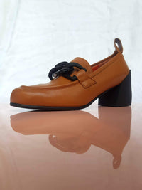 Georgia B - Tan Heeled Loafer