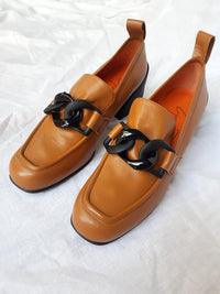 Georgia B - Tan Heeled Loafer