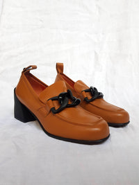 Georgia B - Tan Heeled Loafer