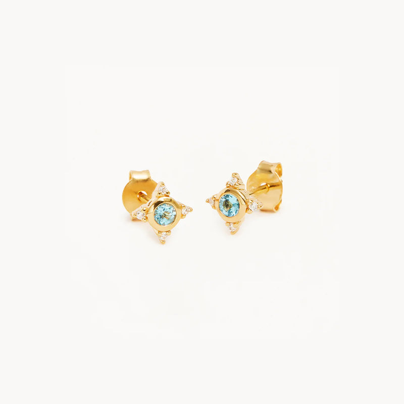 By Charlotte - Chasing Dreams Stud Earrings Gold Vermeil