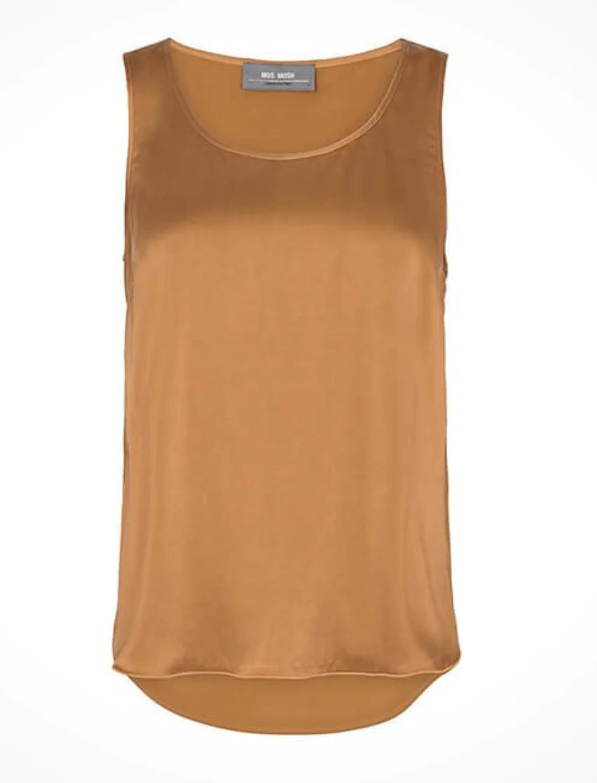 Mos Mosh - Astrid Silk Tank Top Chipmunk