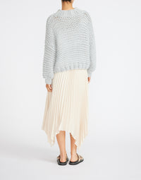 STAPLE THE LABEL - Celine Pleated Midi Skirt Vanilla