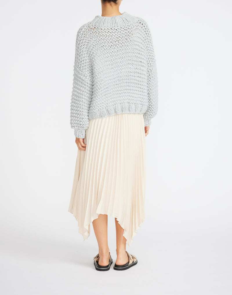 STAPLE THE LABEL - Celine Pleated Midi Skirt Vanilla